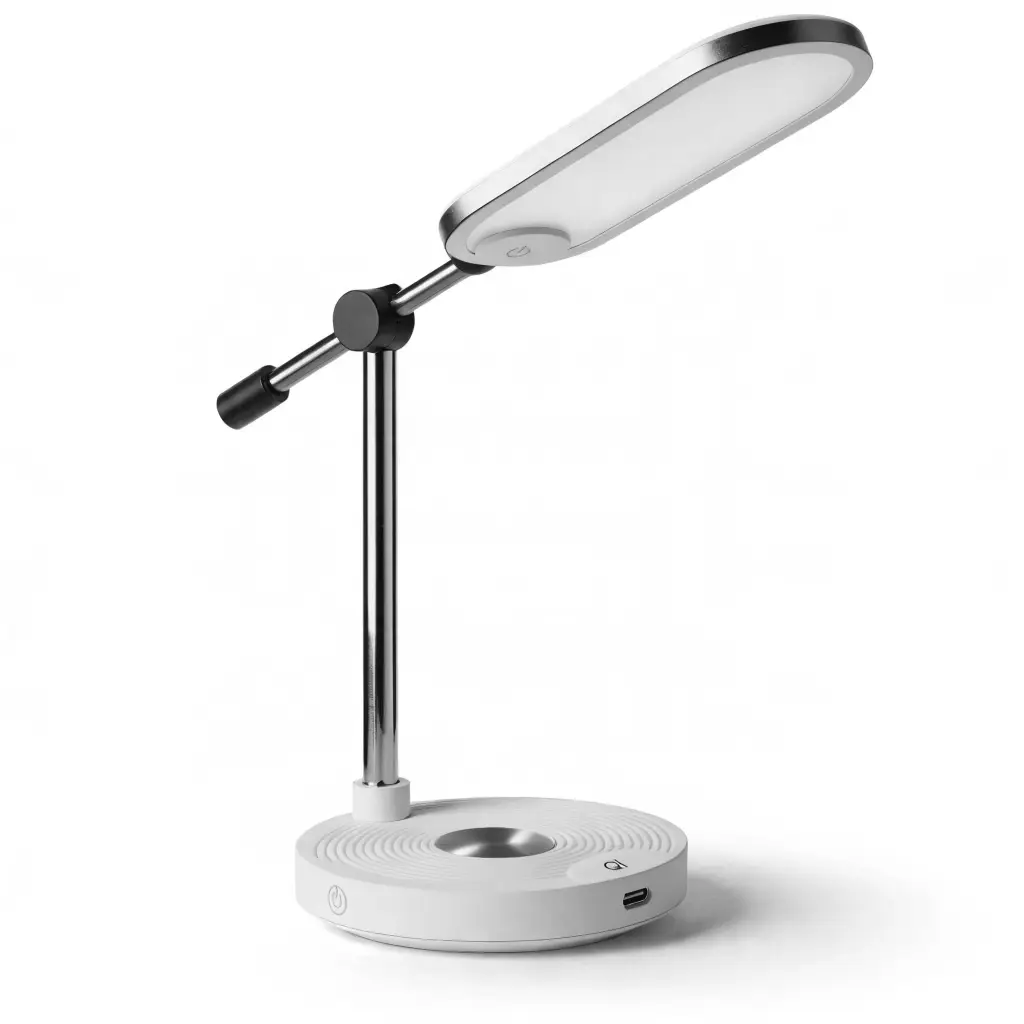 Lampe de Bureau LED — Chargeur Sans Fil Qi